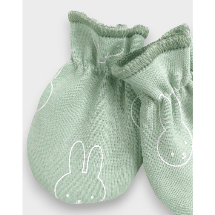 Rainy Baby rukavice s gumicom Bunnies pastelno zelene