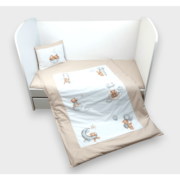 Rainy Бебешки спален комплект 3 части Baby Bear One size бежов