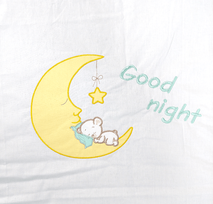 Rainy dječji komplet posteljine, 4 dijela, 70х140 cm. Mjesečev medvjedić, rezeda