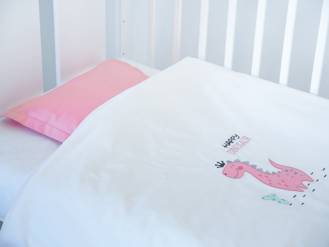 Rainy 5-dijelni komplet posteljine za bebe 60х120 cm. Dinosaurić