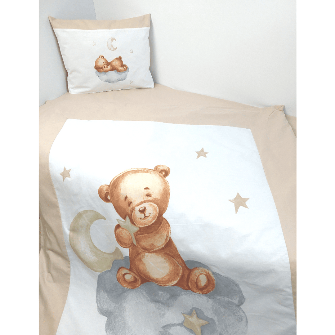 Rainy Бебешки спален комплект 5 части Baby Bear One size бежов