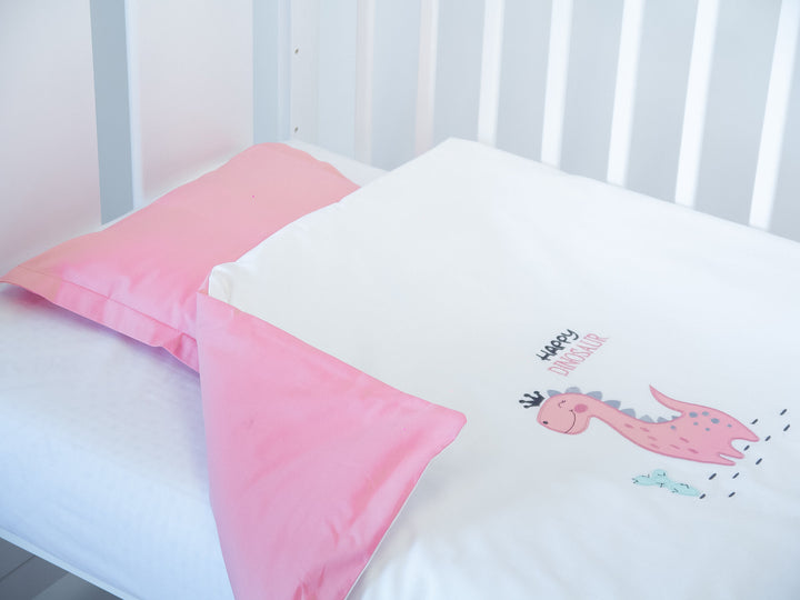 Rainy 6-dijelni komplet posteljine za bebe s ogradicom 60х120 cm. Dinosaurić