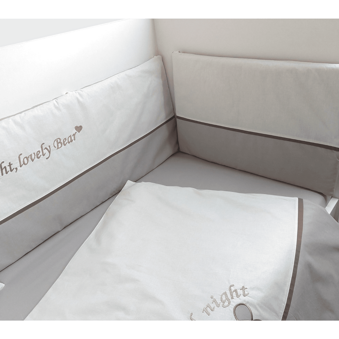 Rainy Bebin set posteljine 6 dijelova s ogradicom 60х120 cm. Love Bear