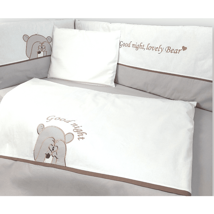 Rainy Bebin set posteljine 6 dijelova s ogradicom 70х140 cm. Love Bear