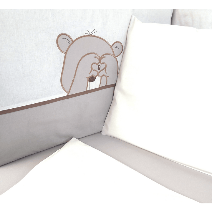 Rainy Bebin set posteljine 6 dijelova s ogradicom 70х140 cm. Love Bear