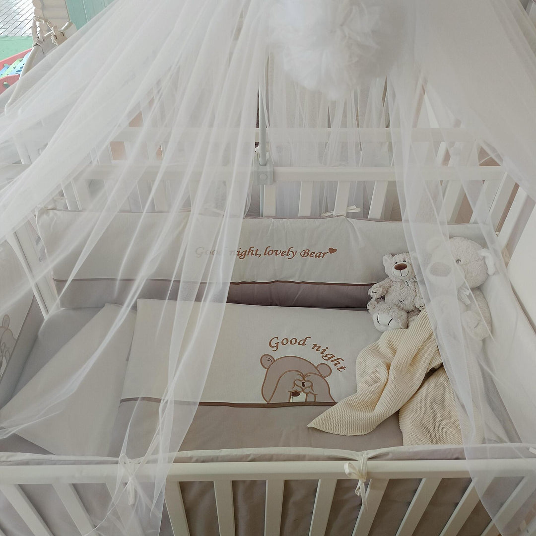 Rainy Bebin set posteljine 6 dijelova s ogradicom 70х140 cm. Love Bear