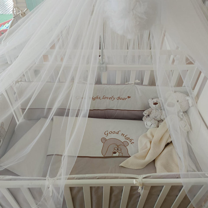 Rainy Bebin set posteljine 6 dijelova s ogradicom 70х140 cm. Love Bear