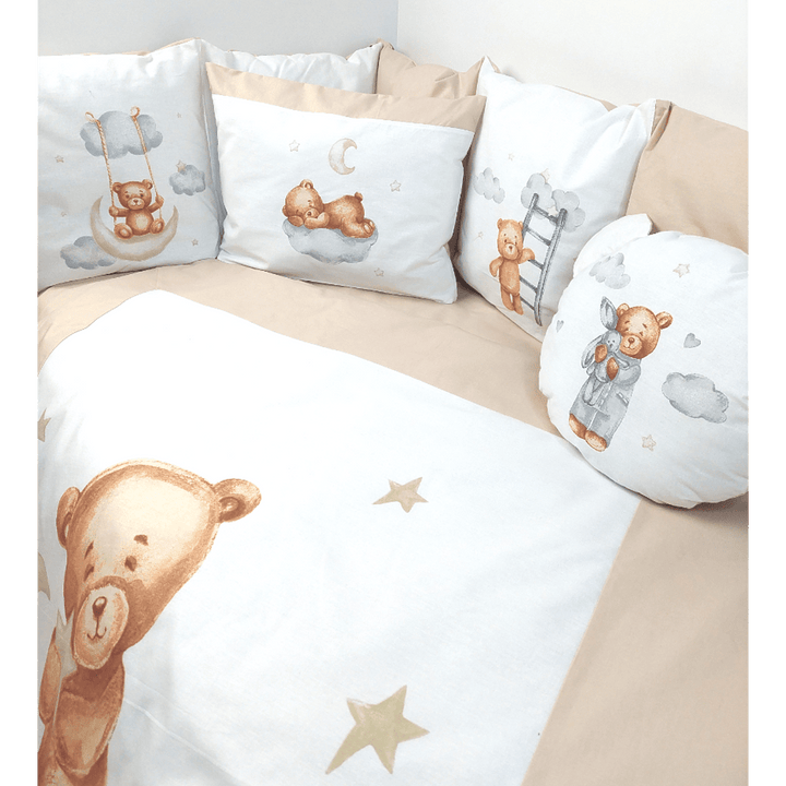 Rainy Бебешки спален комплект 7 части Baby Bear One size бежов