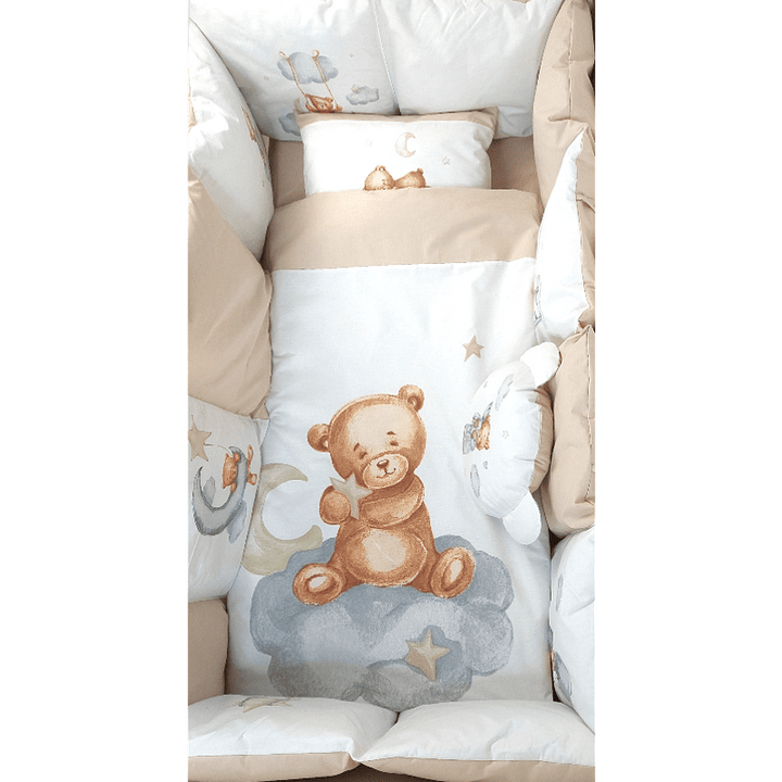 Rainy Бебешки спален комплект 7 части Baby Bear One size бежов