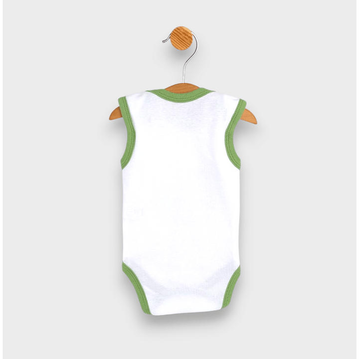 Bodi-majica za bebe bez rukava Under the sea, 56 - 80 cm, bijeli/šuma