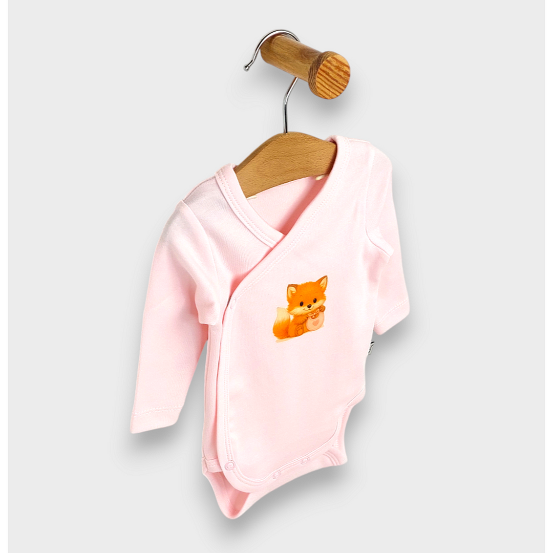 Rainy Бебешко боди с дълъг ръкав 48 - 74см. Baby Fox