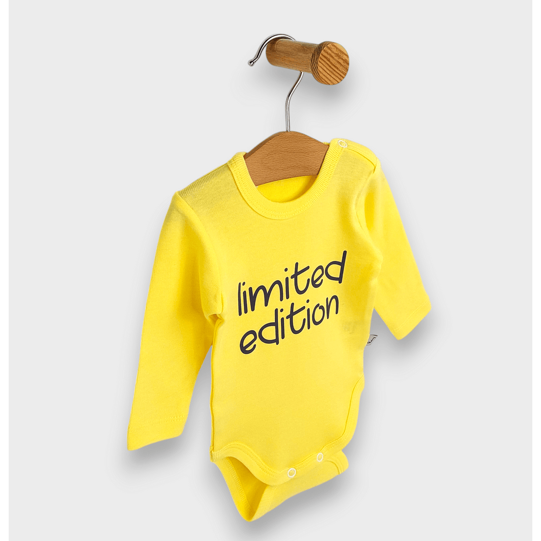 Rainy Bebeći bodi s dugim rukavima 48-86 cm. Limited edition limun