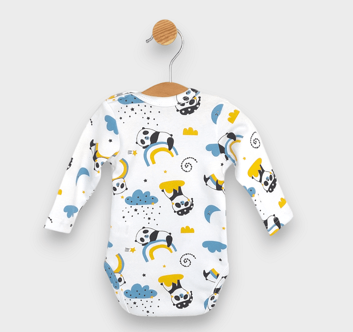 Rainy Bodi za bebe s dugim rukavima 56-62cm. Panda s dugom