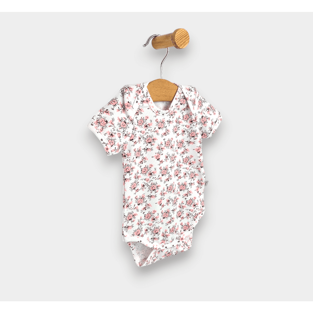 Rainy Bodi za bebe kratkih rukava 56 - 80 cm Cvjetići