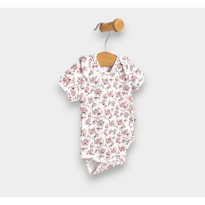 Rainy Bodi za bebe kratkih rukava 56 - 80 cm Cvjetići