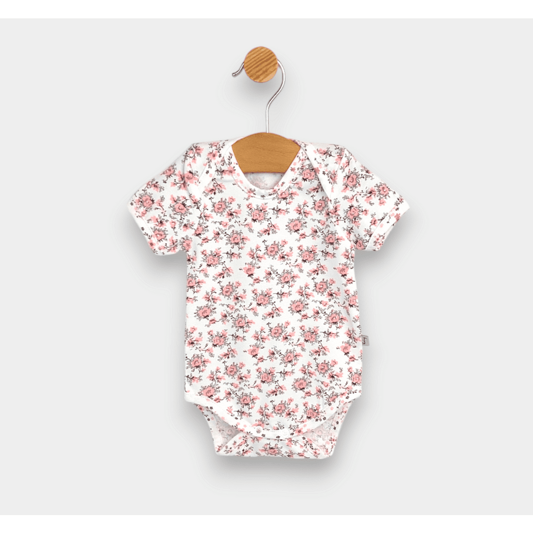 Rainy Bodi za bebe kratkih rukava 56 - 80 cm Cvjetići