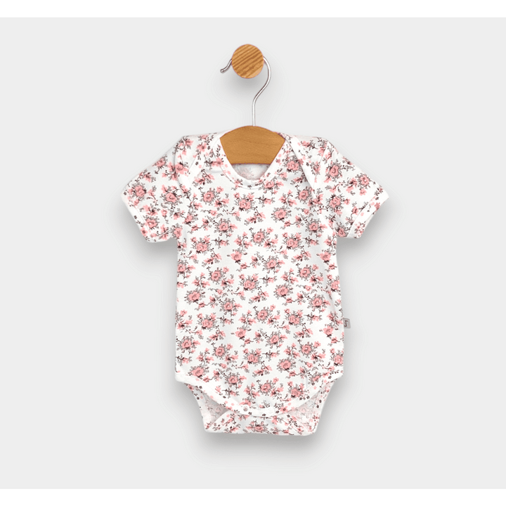 Rainy Bodi za bebe kratkih rukava 56 - 80 cm Cvjetići