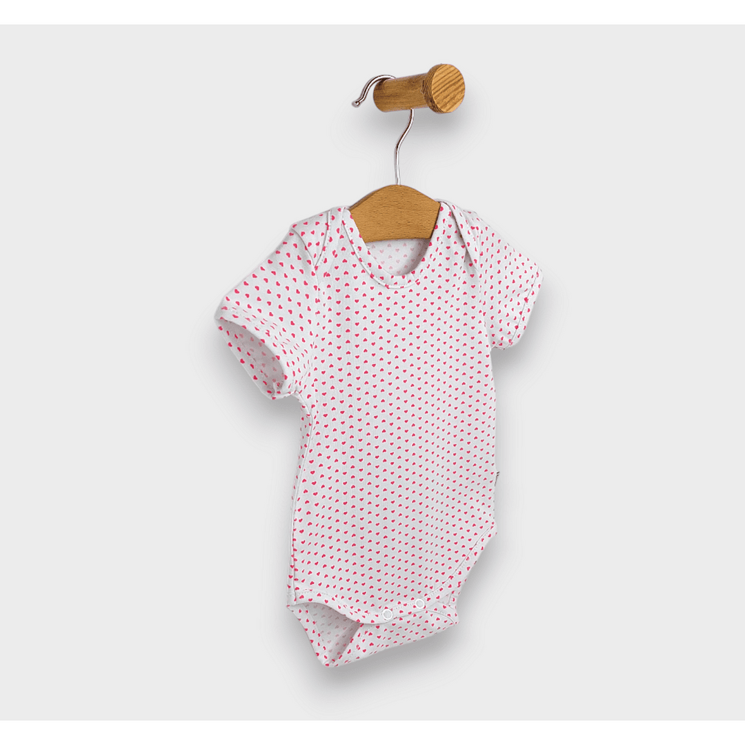 Rainy Bodi za bebe kratkih rukava 56 - 80 cm Mala srca