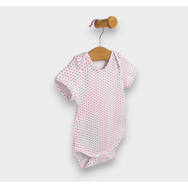 Rainy Bodi za bebe kratkih rukava 56 - 80 cm Mala srca