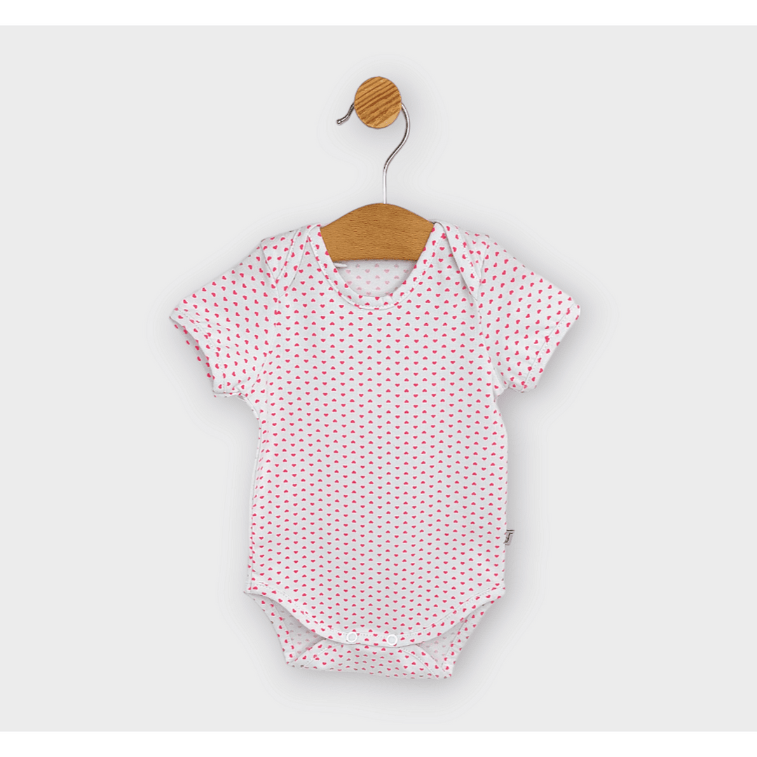 Rainy Bodi za bebe kratkih rukava 56 - 80 cm Mala srca