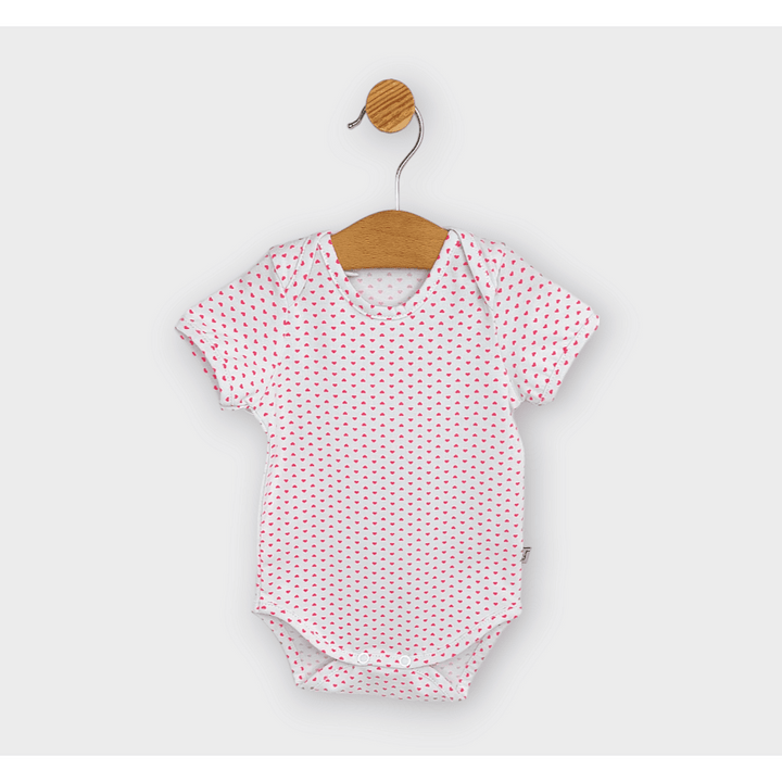 Rainy Bodi za bebe kratkih rukava 56 - 80 cm Mala srca