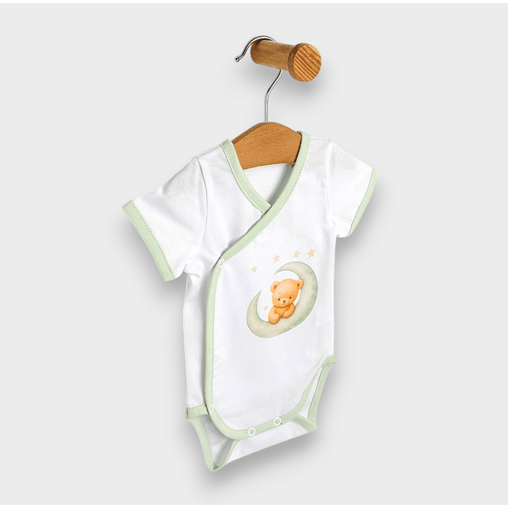 Rainy dječji bodi kratkih rukava Zeleni medvjedić 48 - 62cm.