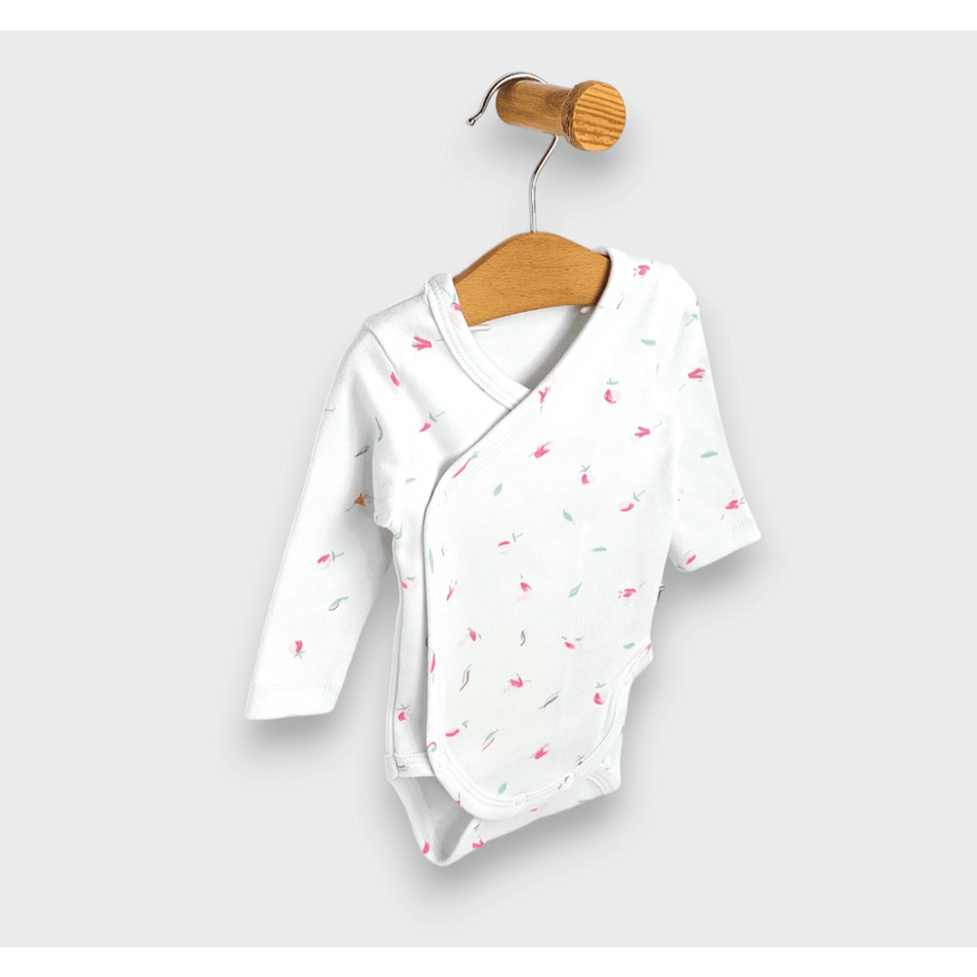 Rainy bodi za bebe s bočnim kopčanjem 48 - 68cm. Ruže