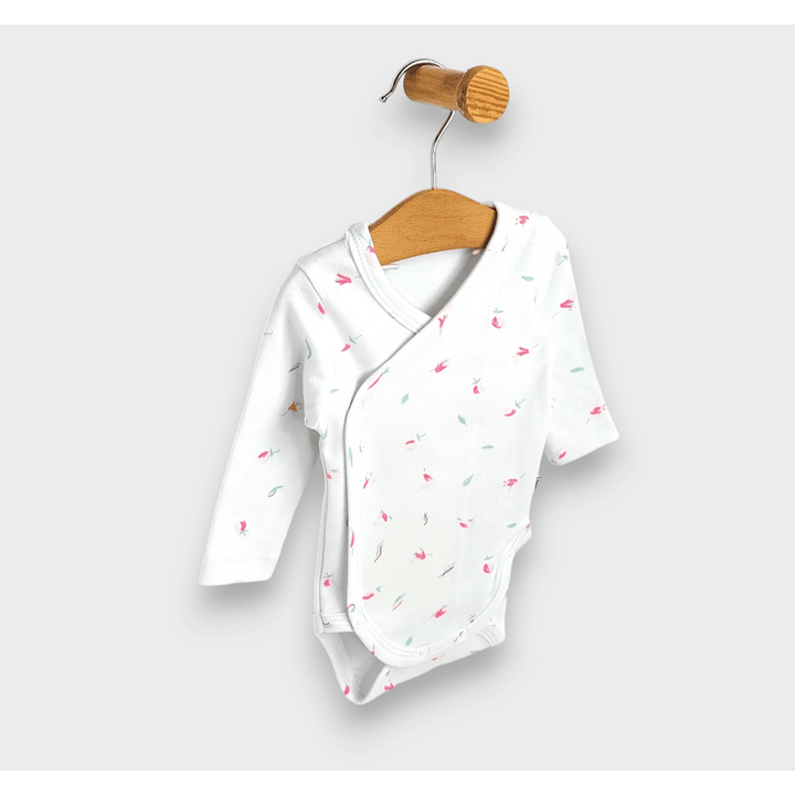 Rainy bodi za bebe s bočnim kopčanjem 48 - 68cm. Ruže
