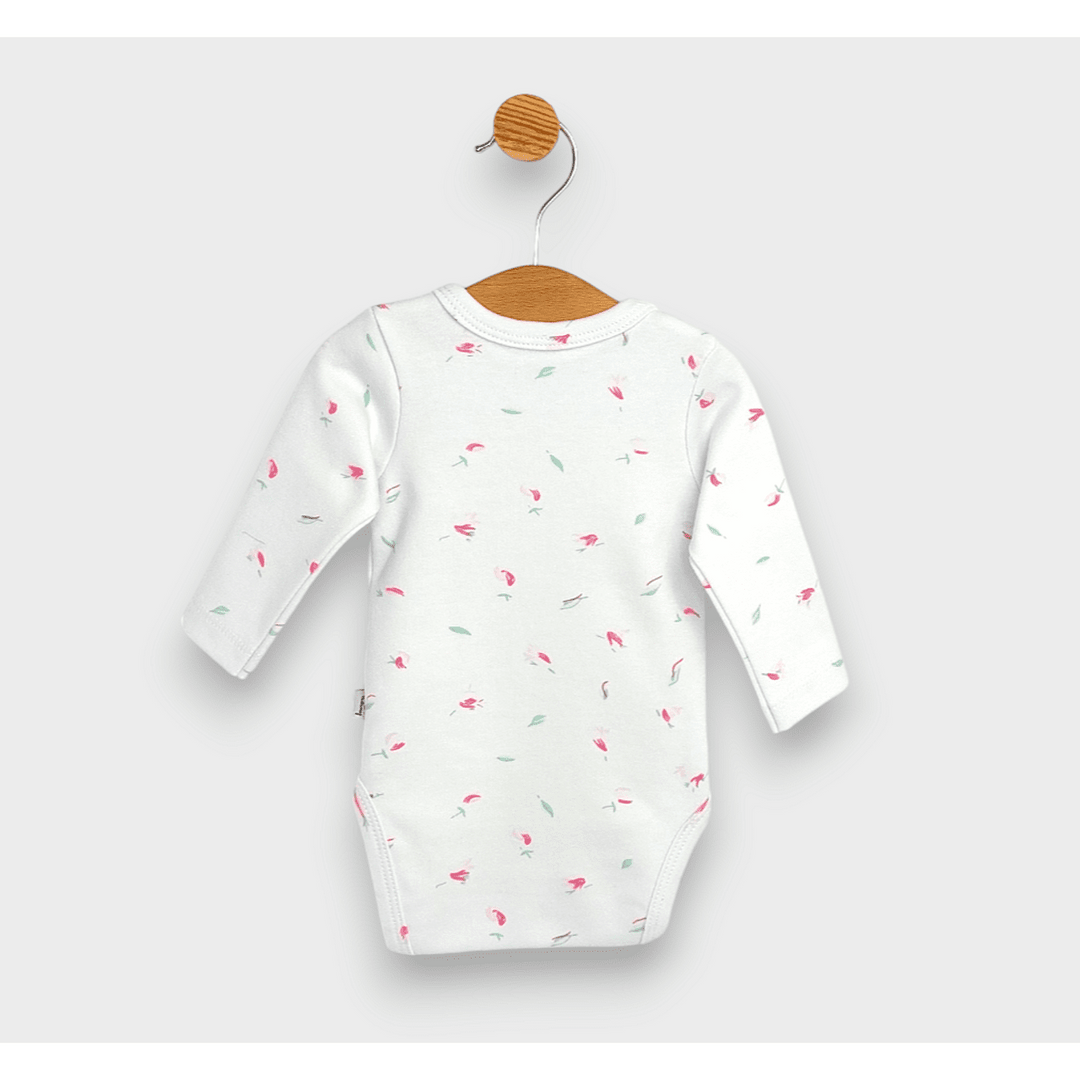 Rainy bodi za bebe s bočnim kopčanjem 48 - 68cm. Ruže