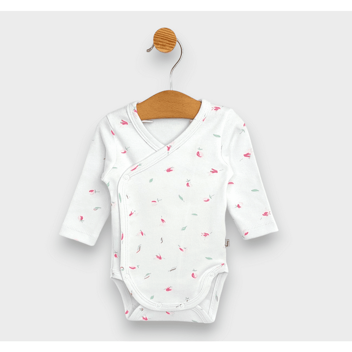 Rainy bodi za bebe s bočnim kopčanjem 48 - 68cm. Ruže