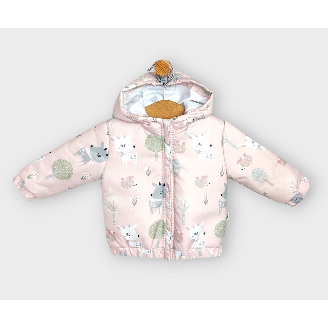 Rainy Бебешко Ватирано яке 62 - 92 см. Pink deer