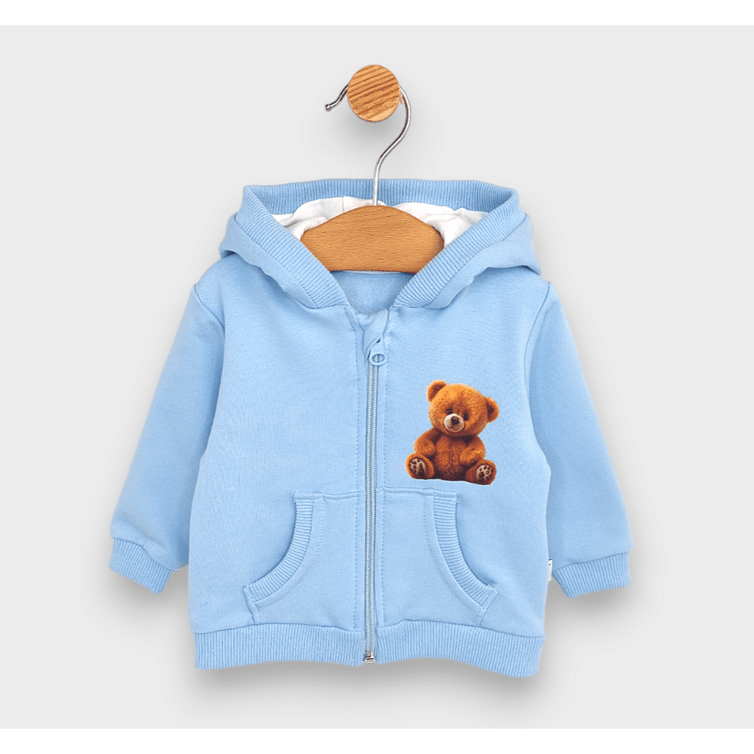 Rainy dječja majica s kapuljačom Cute Bear 62-92 cm, plava