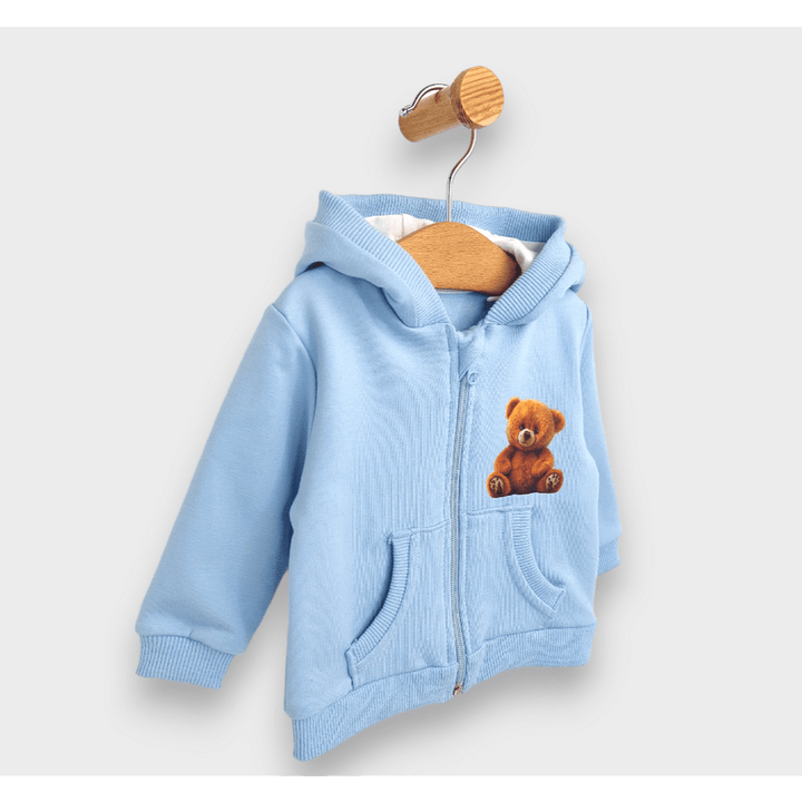 Rainy dječja majica s kapuljačom Cute Bear 62-92 cm, plava