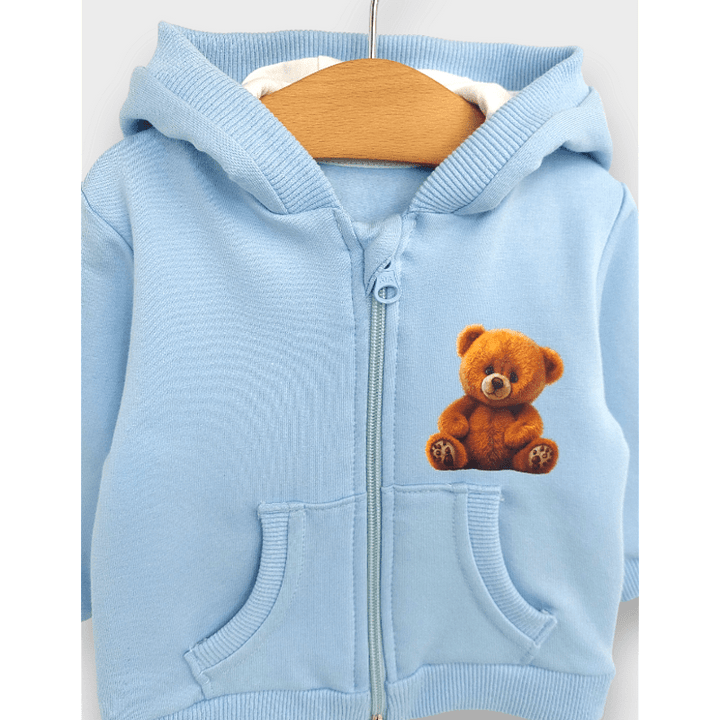 Rainy dječja majica s kapuljačom Cute Bear 62-92 cm, plava