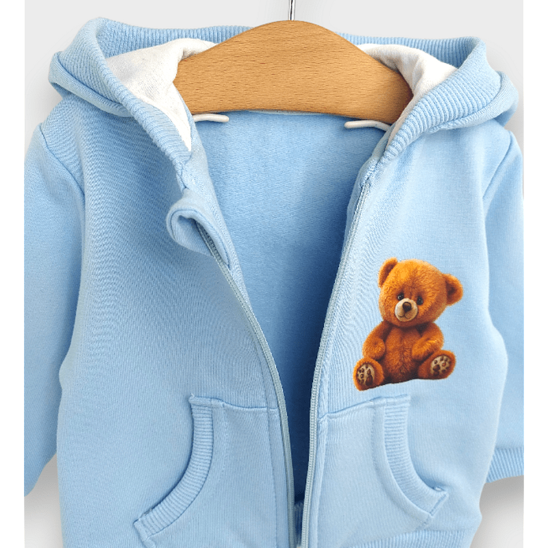 Rainy dječja majica s kapuljačom Cute Bear 62-92 cm, plava