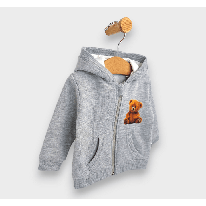 Rainy dječja majica s kapuljačom Cute Bear 62-92 cm, siva