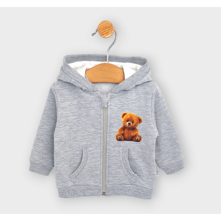 Rainy dječja majica s kapuljačom Cute Bear 62-92 cm, siva