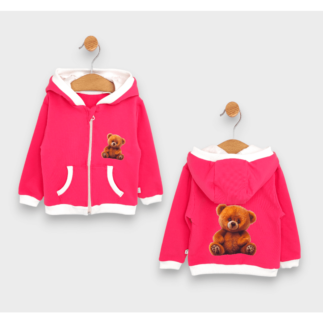 Rainy Детски суитшърт Cute Bear 80-92 см. розов