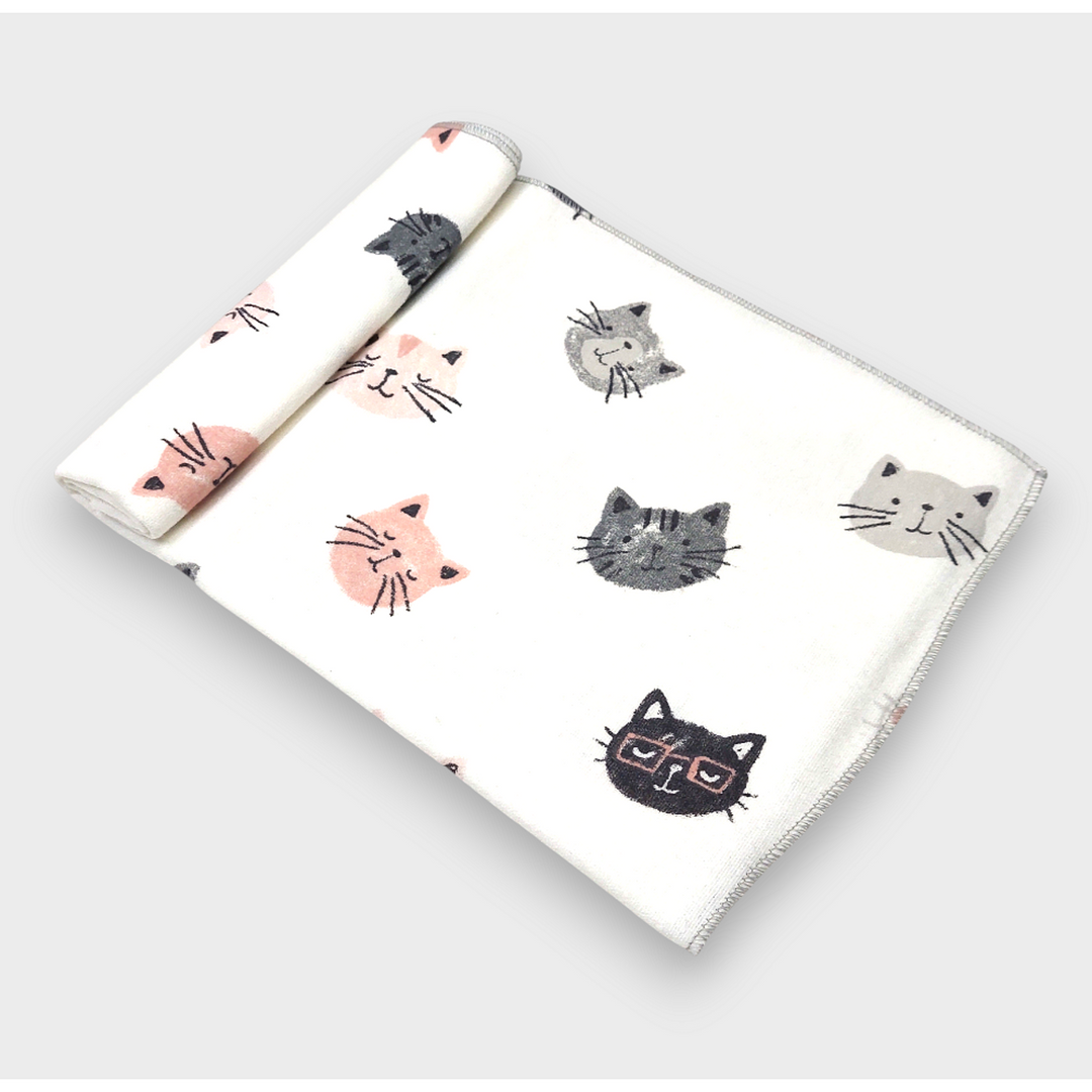 Rainy Set pamučnih pelena za bebe, flanelske i tetra pelene, Mačići
