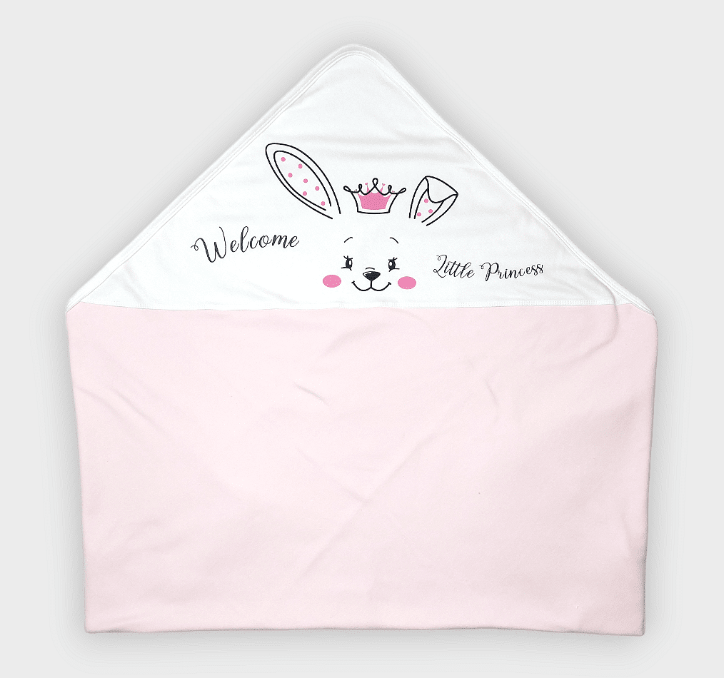 Rainy Ljetna bebina pelena Welcome little princess 85х85 cm.