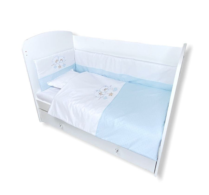Rainy zaštitna ogradica za dječji krevetić 65х110 cm, zvjezdani medvjedići, plava