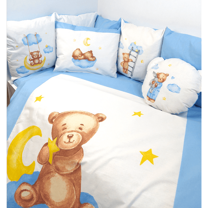 Rainy Обиколник за бебешка кошара Baby Bear One size син