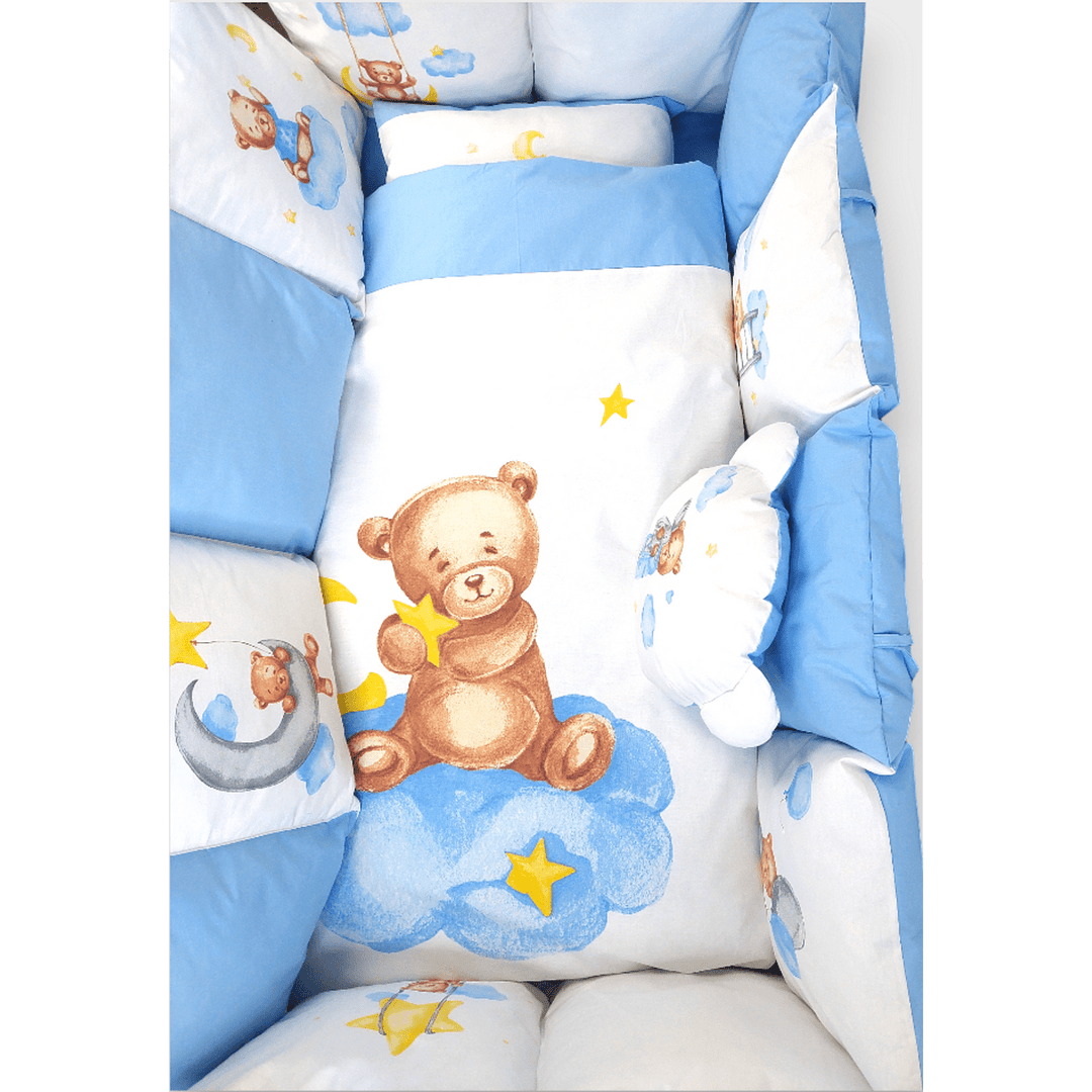 Rainy Обиколник за бебешка кошара Baby Bear One size син