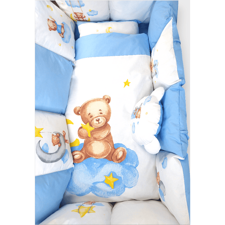 Rainy Обиколник за бебешка кошара Baby Bear One size син