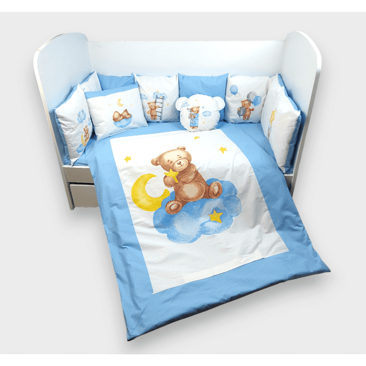 Rainy Обиколник за бебешка кошара Baby Bear One size син