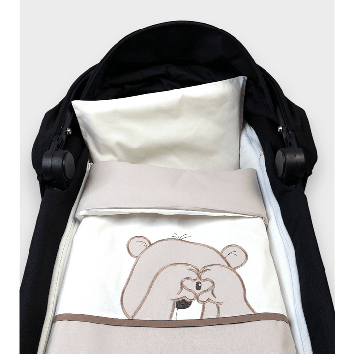 Rainy Спален комплект за количка 6 части Лукс Love Bear