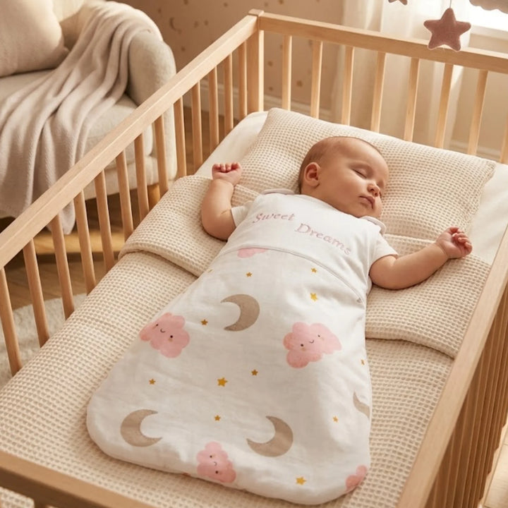 Rainy Dječja vreća za spavanje Sweet Dreams Ružičasti oblaci